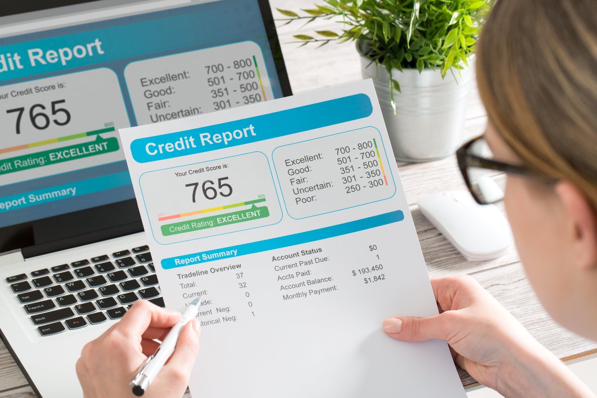 Good credit score report 