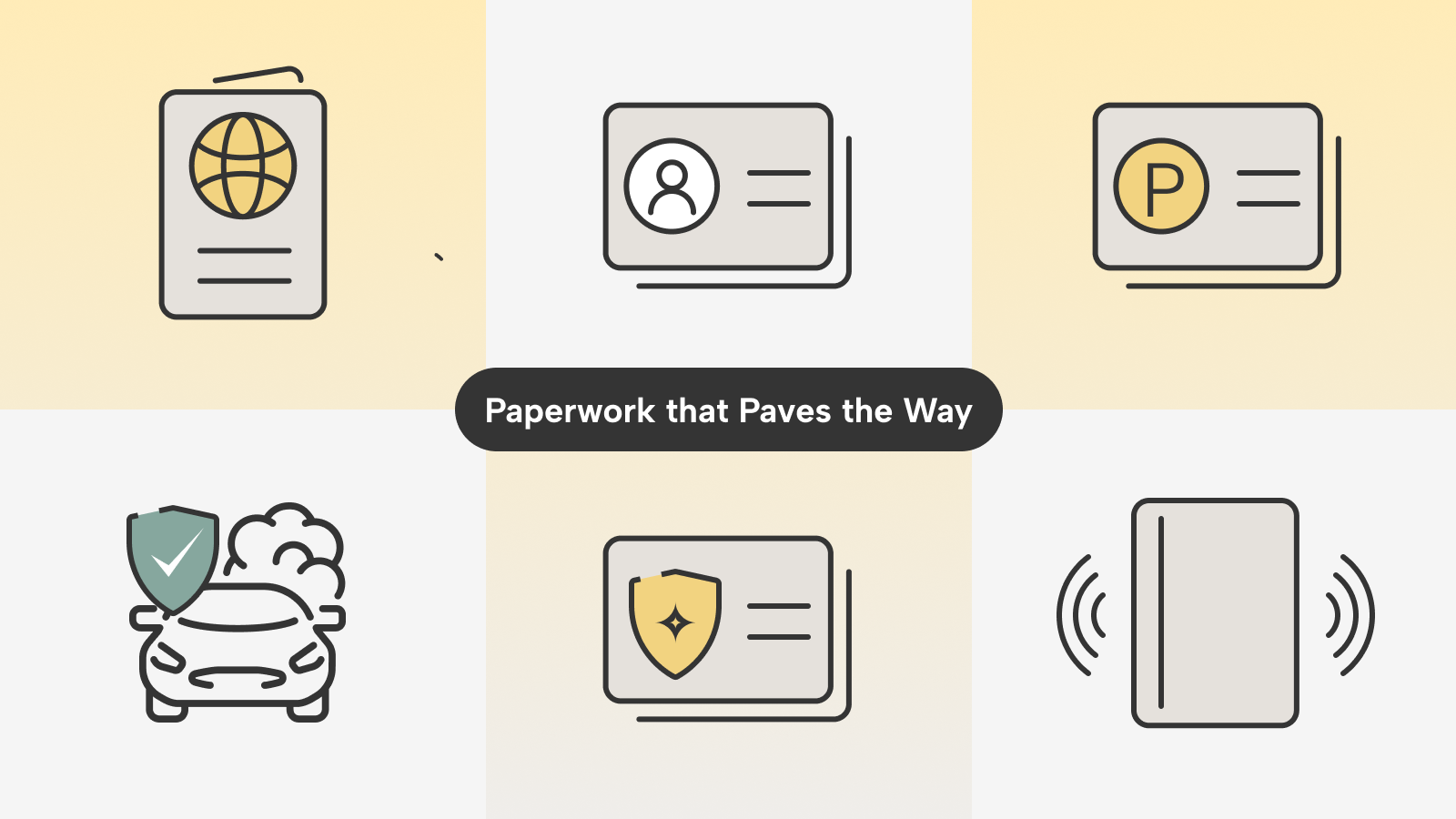 Documents to keep in your car graphic