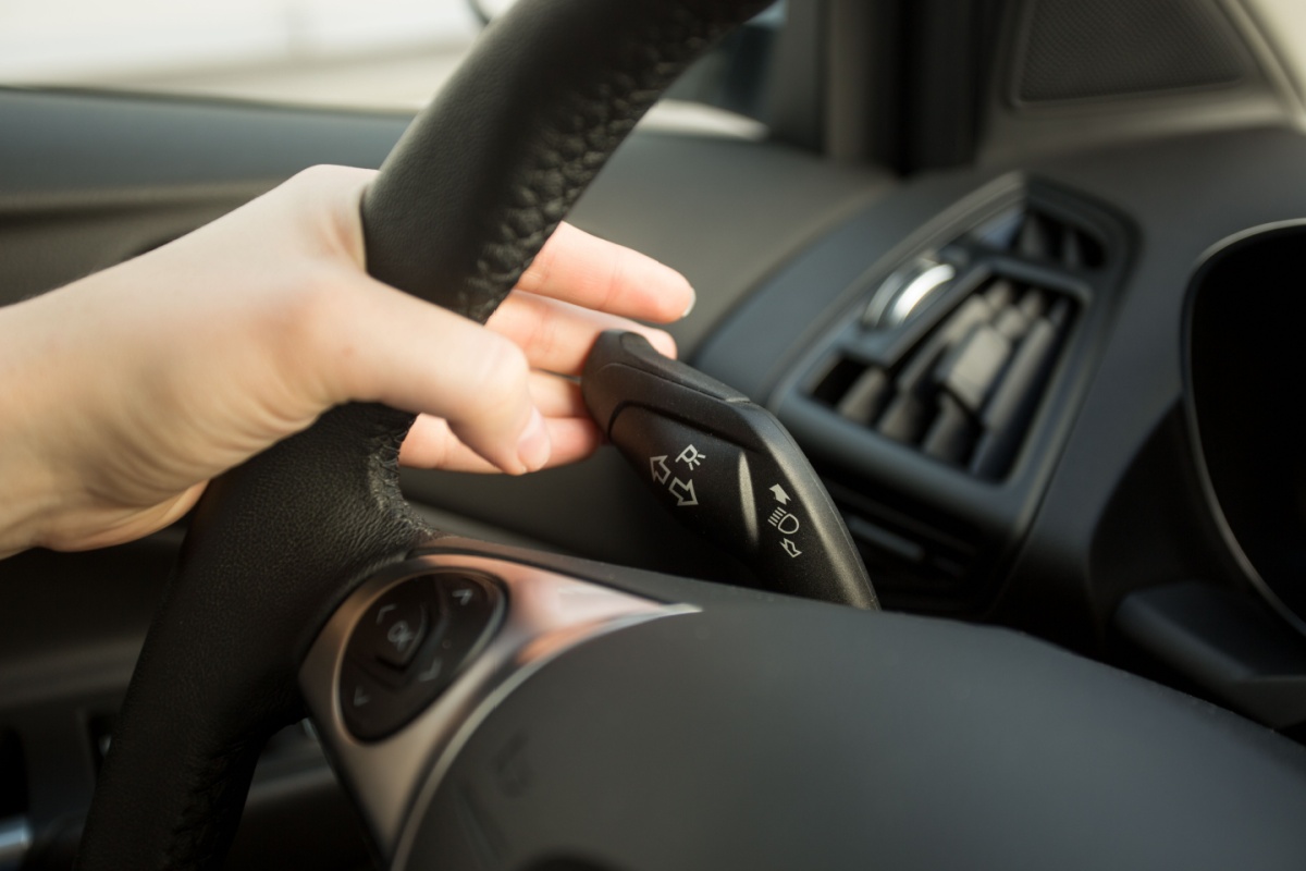 Using car turn signal